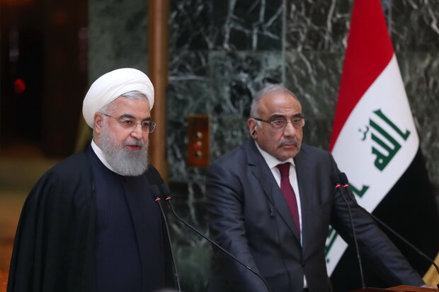 روحانی در نشست خبری با عبدالمهدی مطرح کرد؛ تجارت ۲۰ میلیارد دلاری با عراق در آینده/ ساخت راه آهن شلمچه-بصره