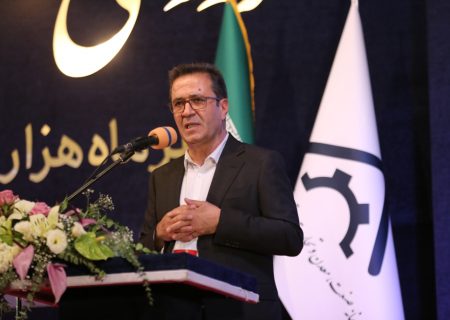 فیروز ابراهیمی ، رییس خانه صنعت،معدن و تجارت خراسان رضوی در مراسم گرامیداشت روز صنعت،معدن و تجارت